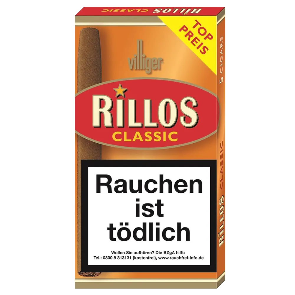 Villiger Rillos Classic Cigarillo's 5 Stuks