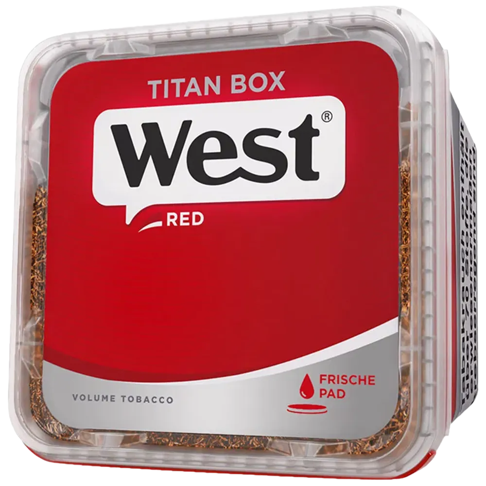 West Red Volume Stopftabak Titan Box 265g