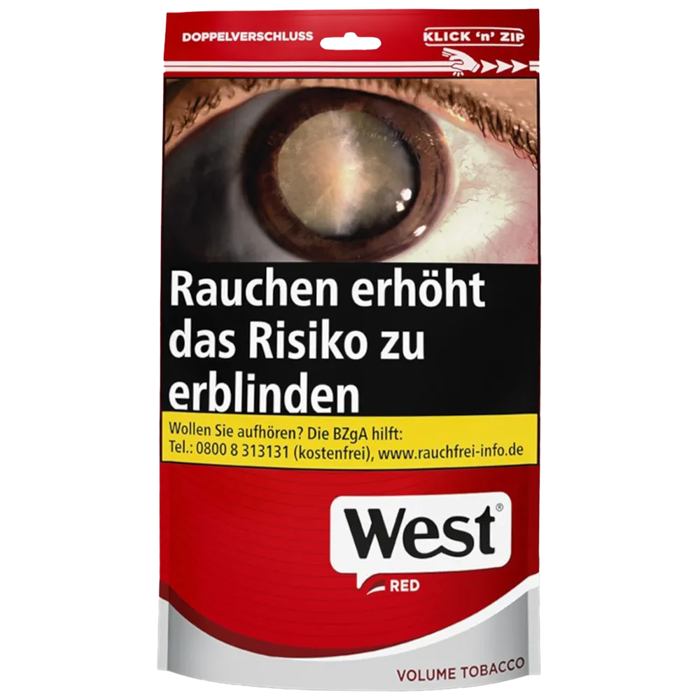 West Red Volume Tabak XL Zak 95g