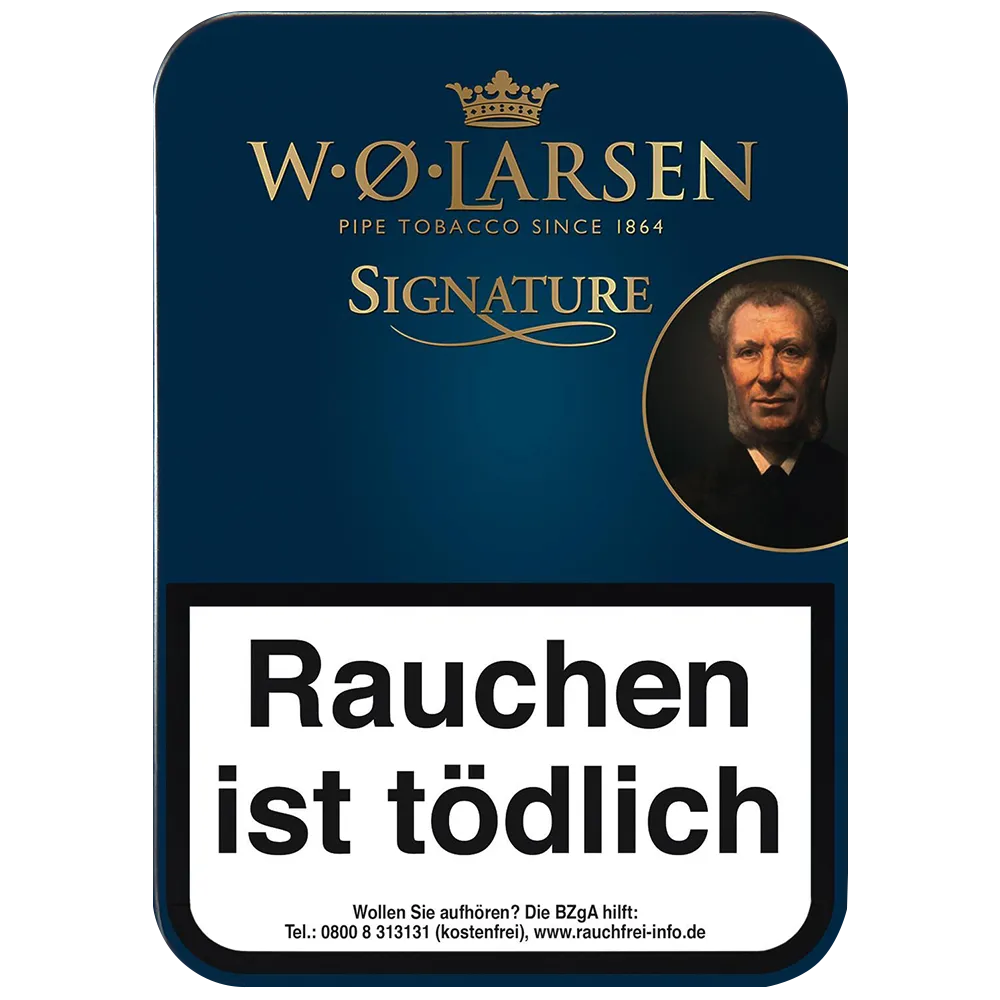 W.O. Larsen Signature Pijptabak Blik 100g
