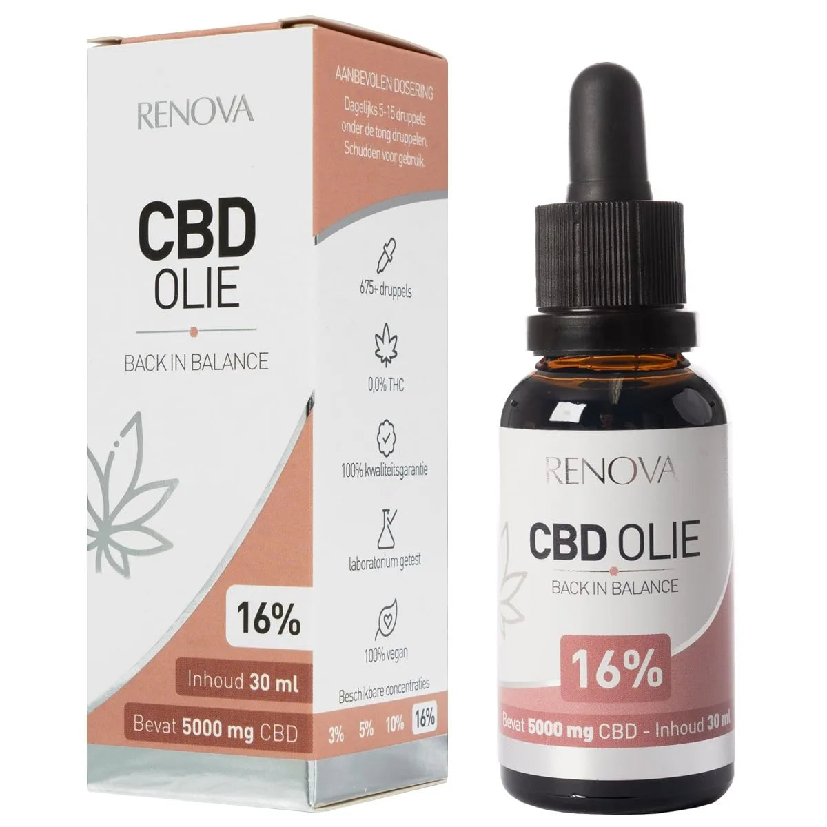 Renova 16% CBD Olie Naturel