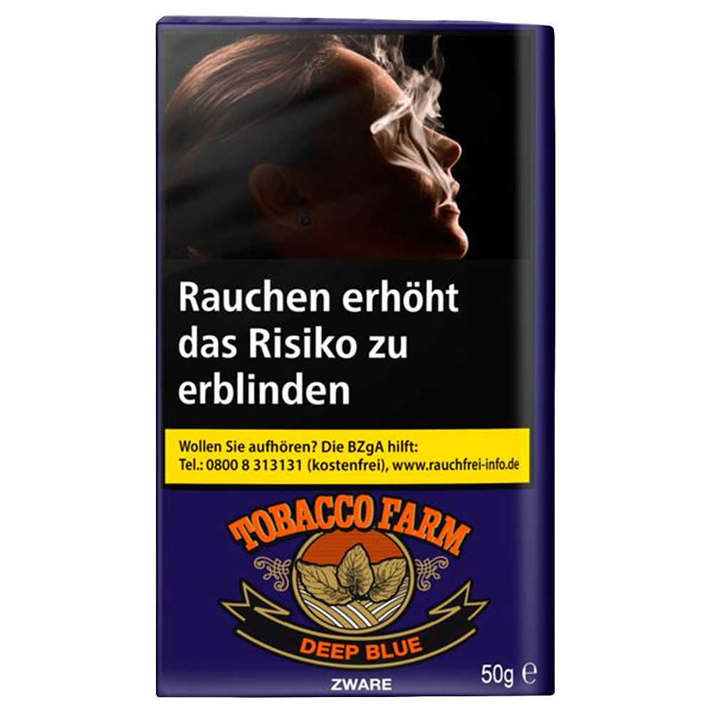 Tobacco Farm Deep Blue Zware Shag Tabak 50g