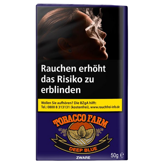 Tobacco Farm Deep Blue Zware Shag Tabak 50g
