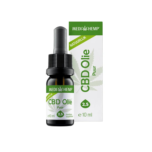 Wedihemp Puur 2,5% CBD Olie Naturel