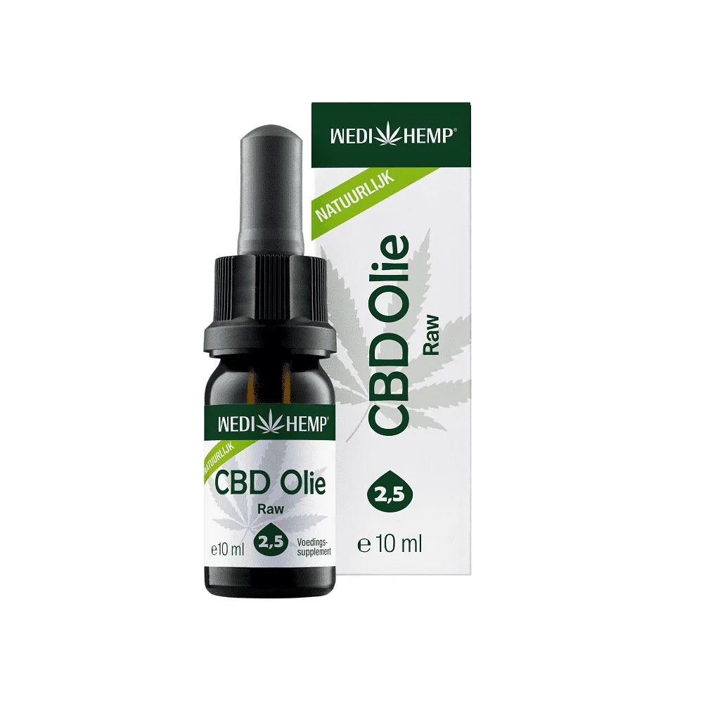 Wedihemp Raw 2,5% CBD Olie Naturel
