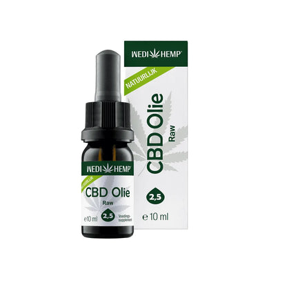 Wedihemp Raw 2,5% CBD Olie Naturel