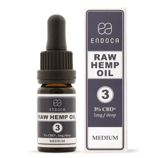 Endoca Raw 3% CBD Olie Naturel