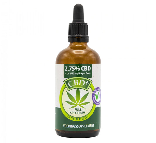 Jacob Hooy 2,75% CBD Olie Naturel