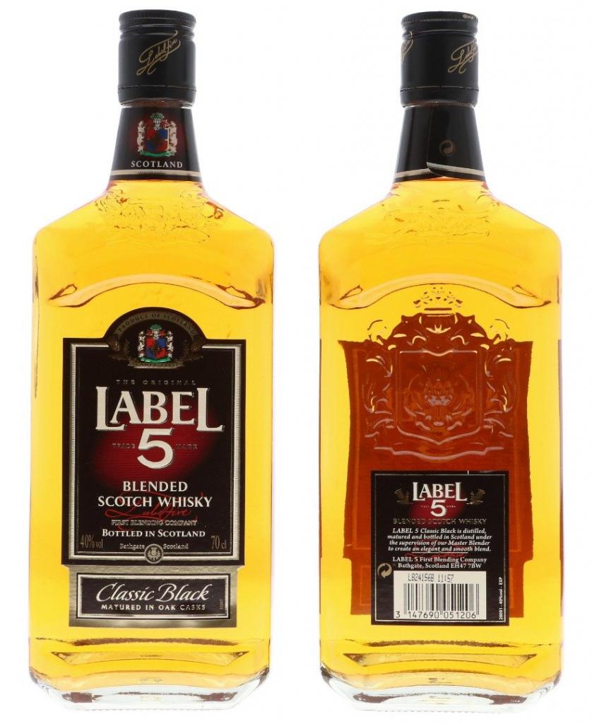 Label 5 Whisky 70cl