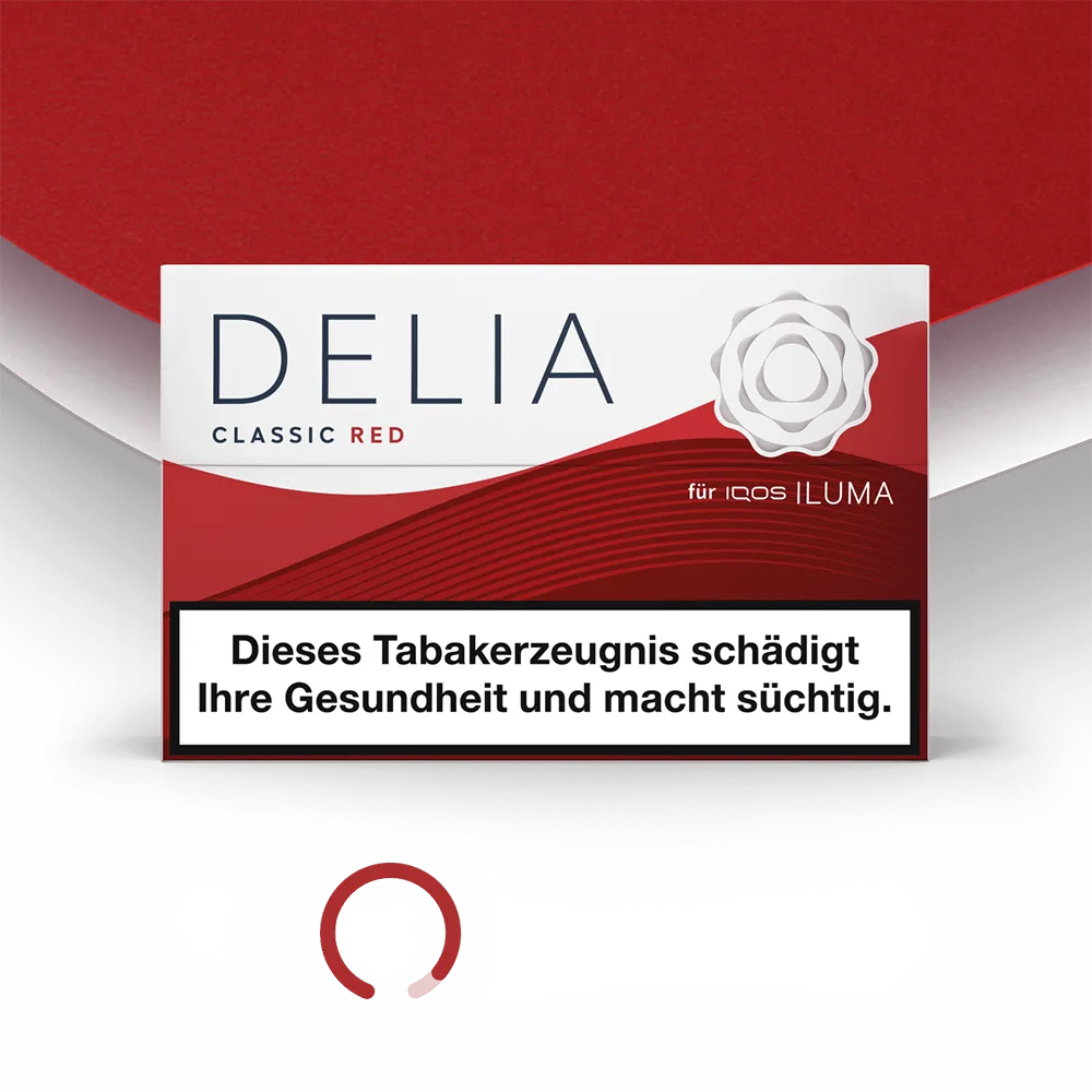DELIA Classic Red Tabaksticks 20 Stuks