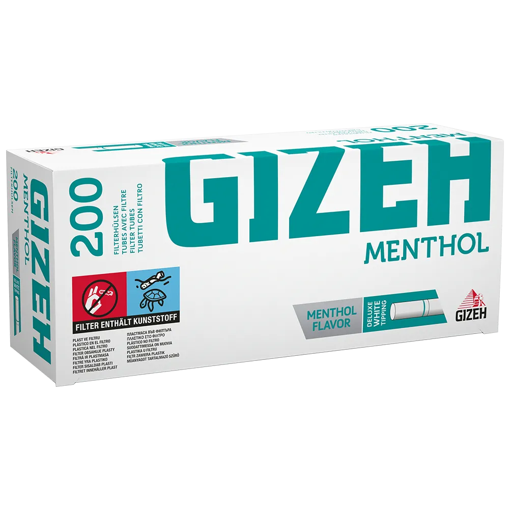 GIZEH Menthol Hulzen 200 Stuks