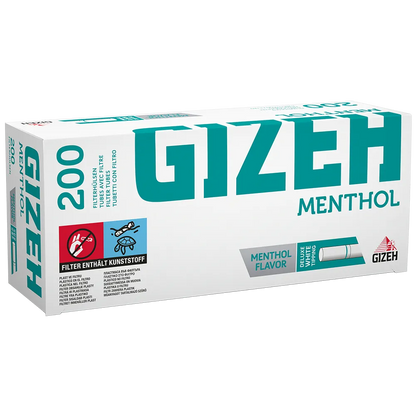 GIZEH Menthol Hulzen 200 Stuks