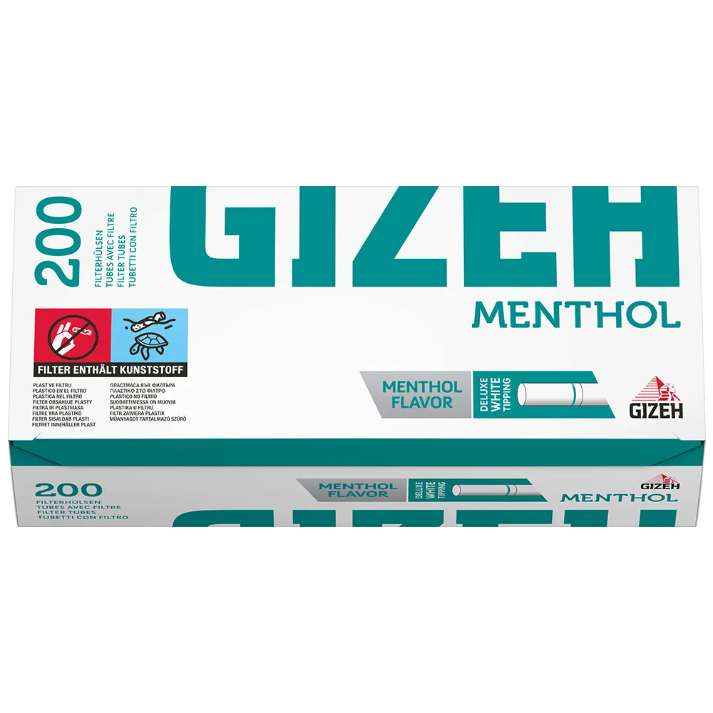GIZEH Menthol Hulzen 200 Stuks