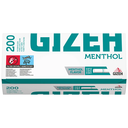 GIZEH Menthol Hulzen 200 Stuks