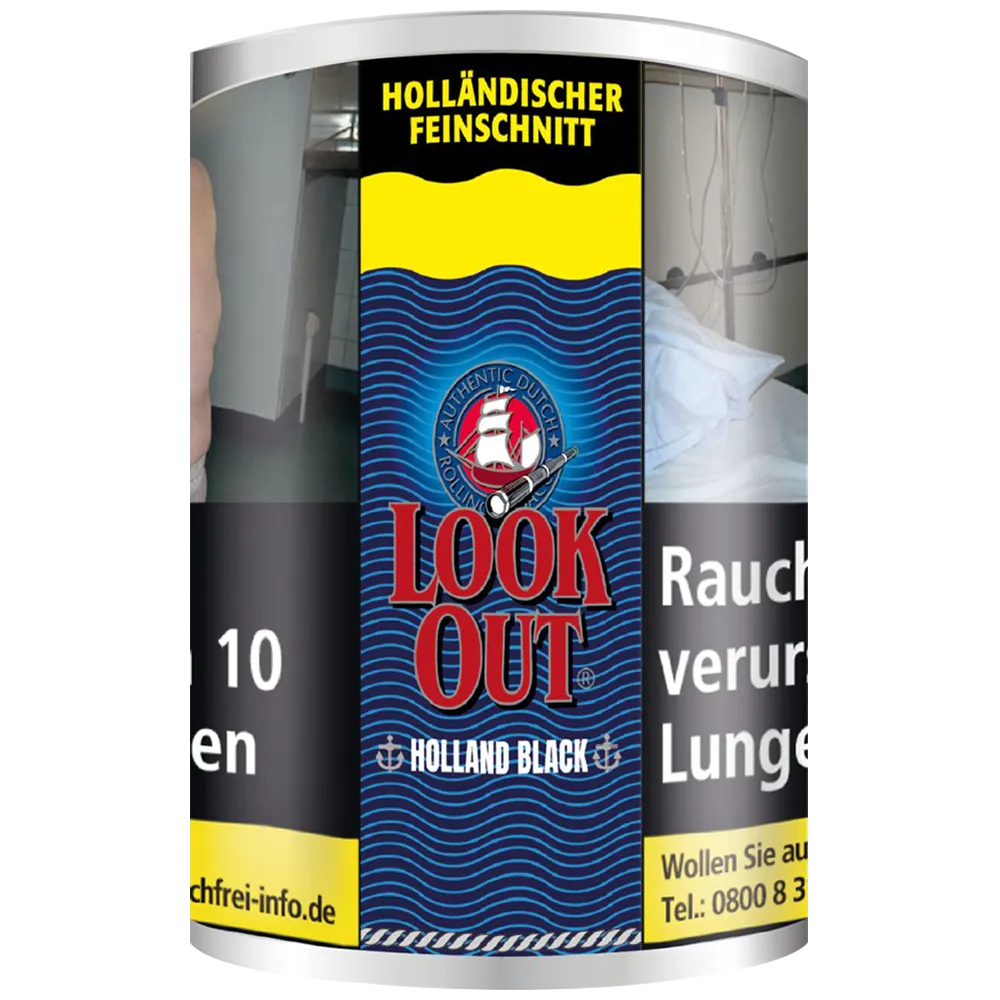 Look Out Black Zware Tabak Blik 150g