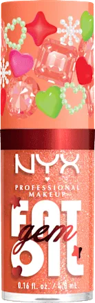 NYX Professional Makeup XMAS Fat Oil Gem Peach Diamond Lipgloss 4.8ml