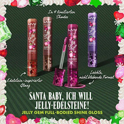 NYX Professional Makeup XMAS Jelly Gem 03 Burgundy Bling Lipgloss 7,5ml