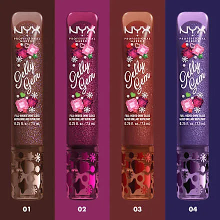NYX Professional Makeup XMAS Jelly Gem 03 Burgundy Bling Lipgloss 7,5ml