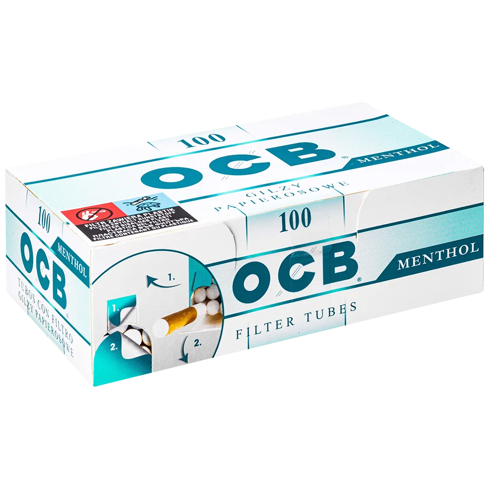 OCB Menthol Hulzen Doos 100 Stuks