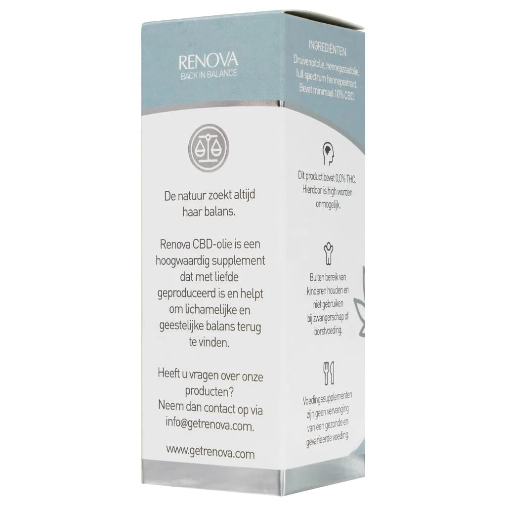 Renova 10% CBD Olie Naturel