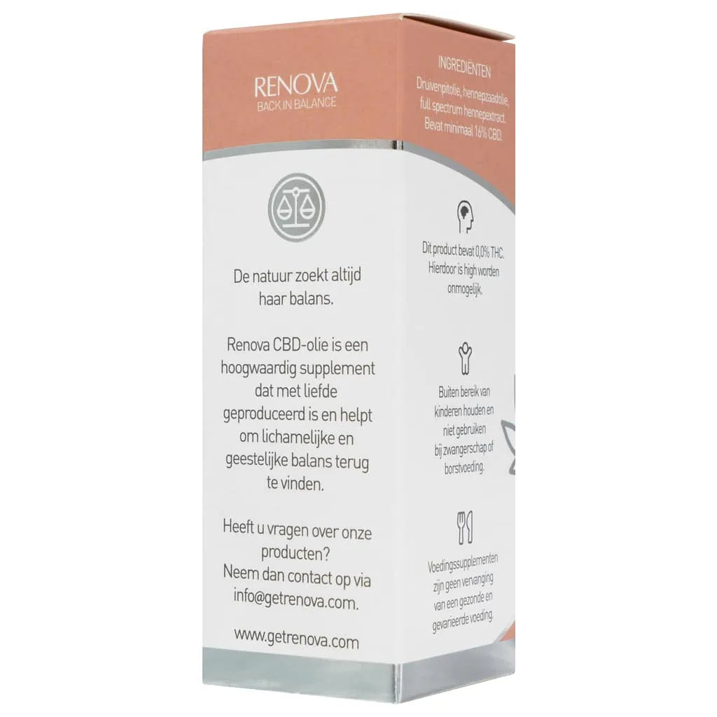 Renova 16% CBD Olie Naturel