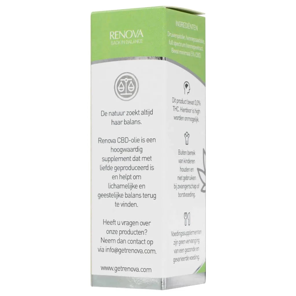 Renova 5% CBD Olie Naturel