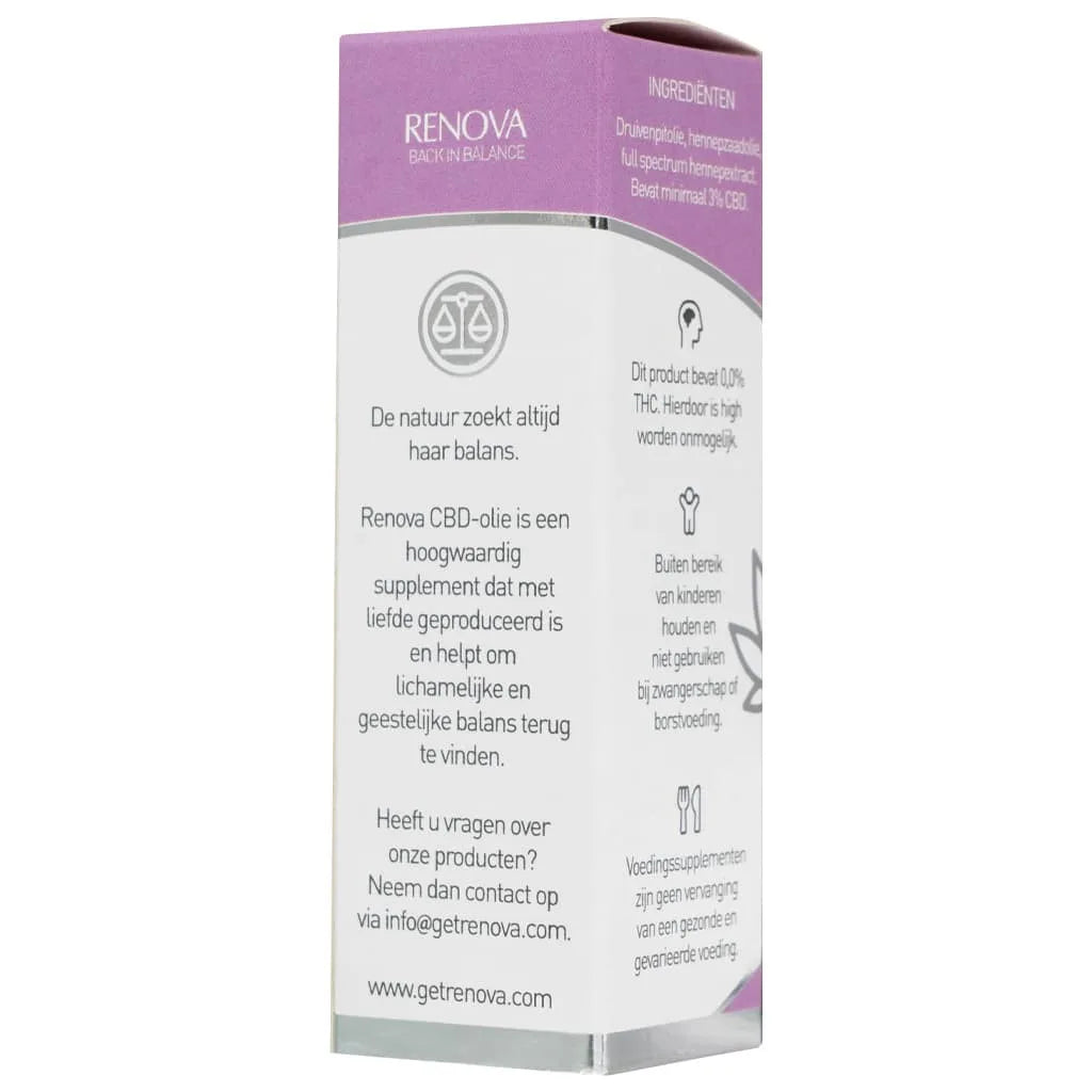 Renova 3% CBD Olie Naturel