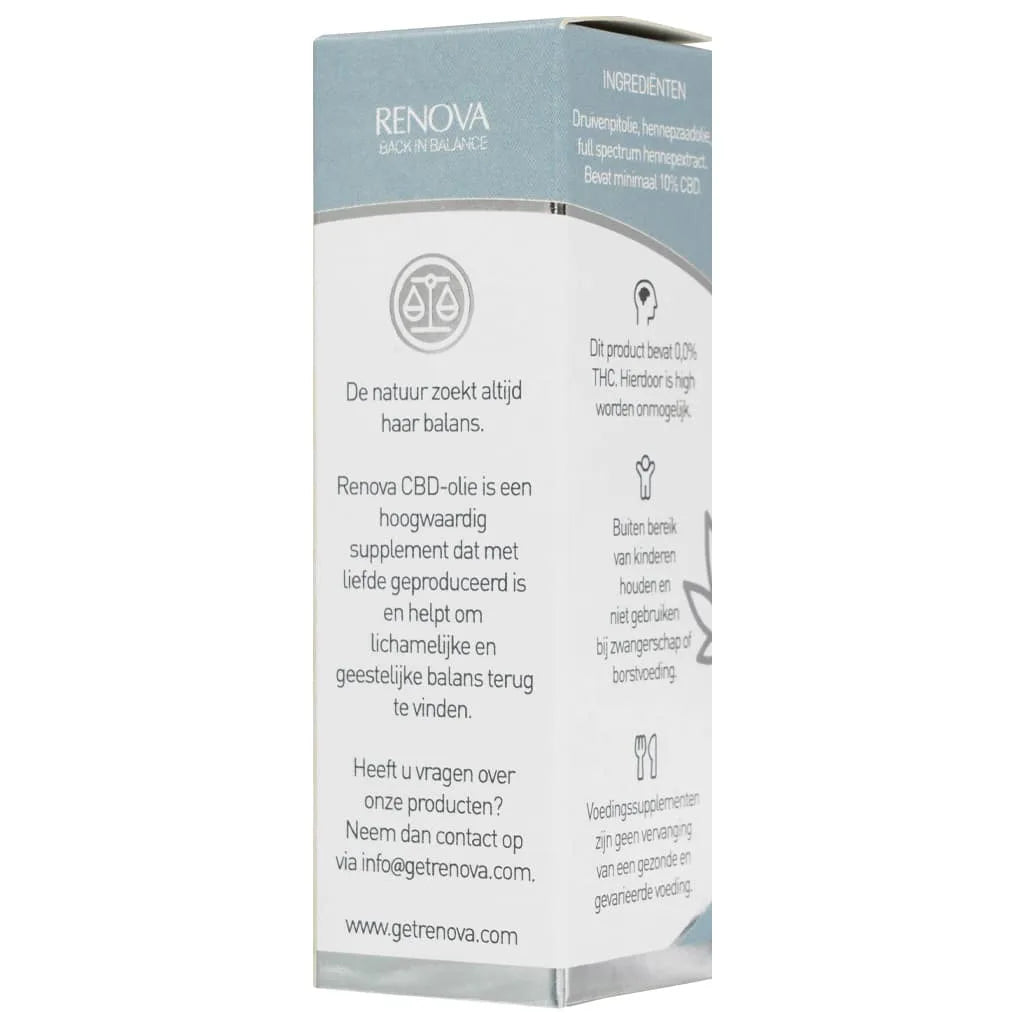 Renova 10% CBD Olie Naturel