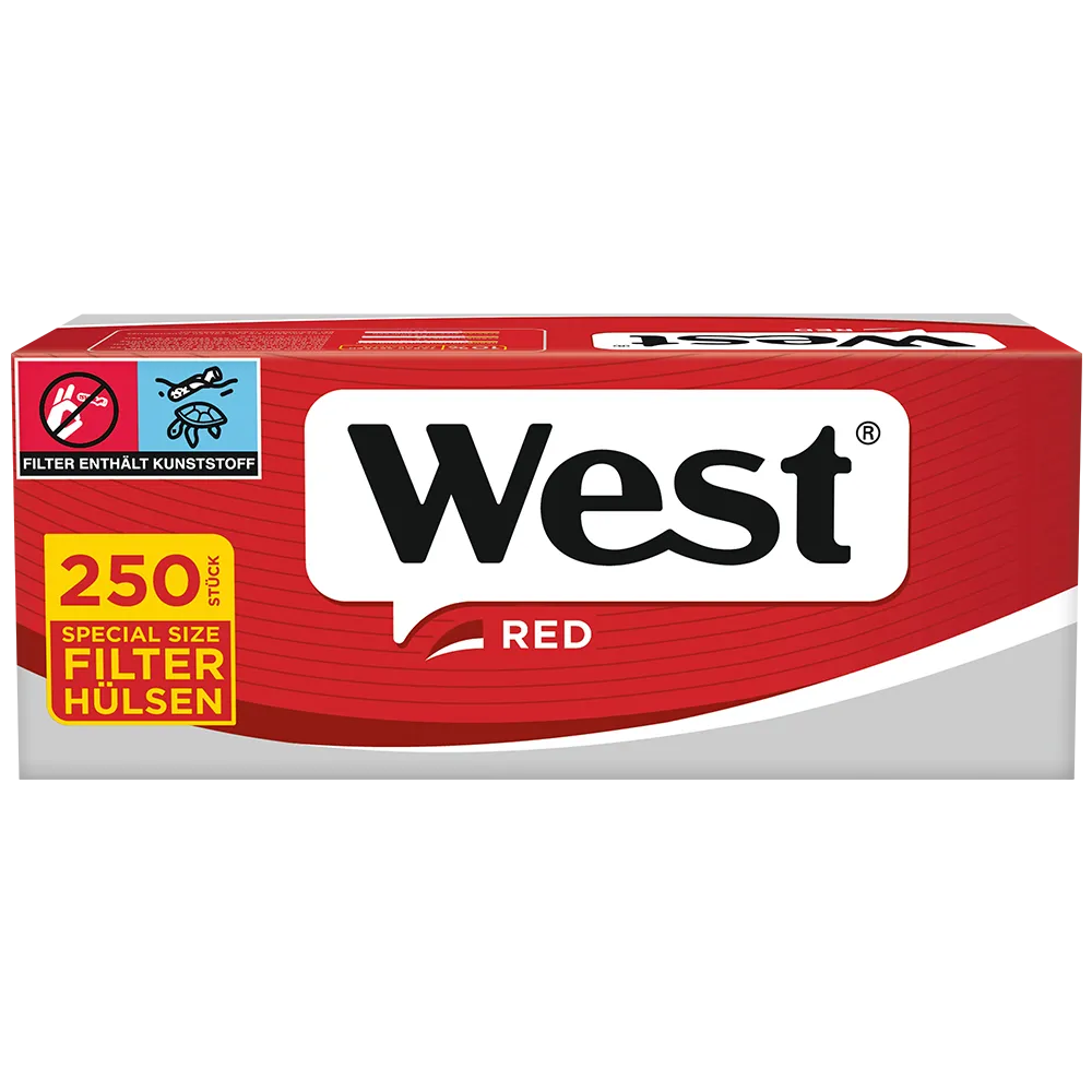 West Red Special Filterhulzen 250 Stuks
