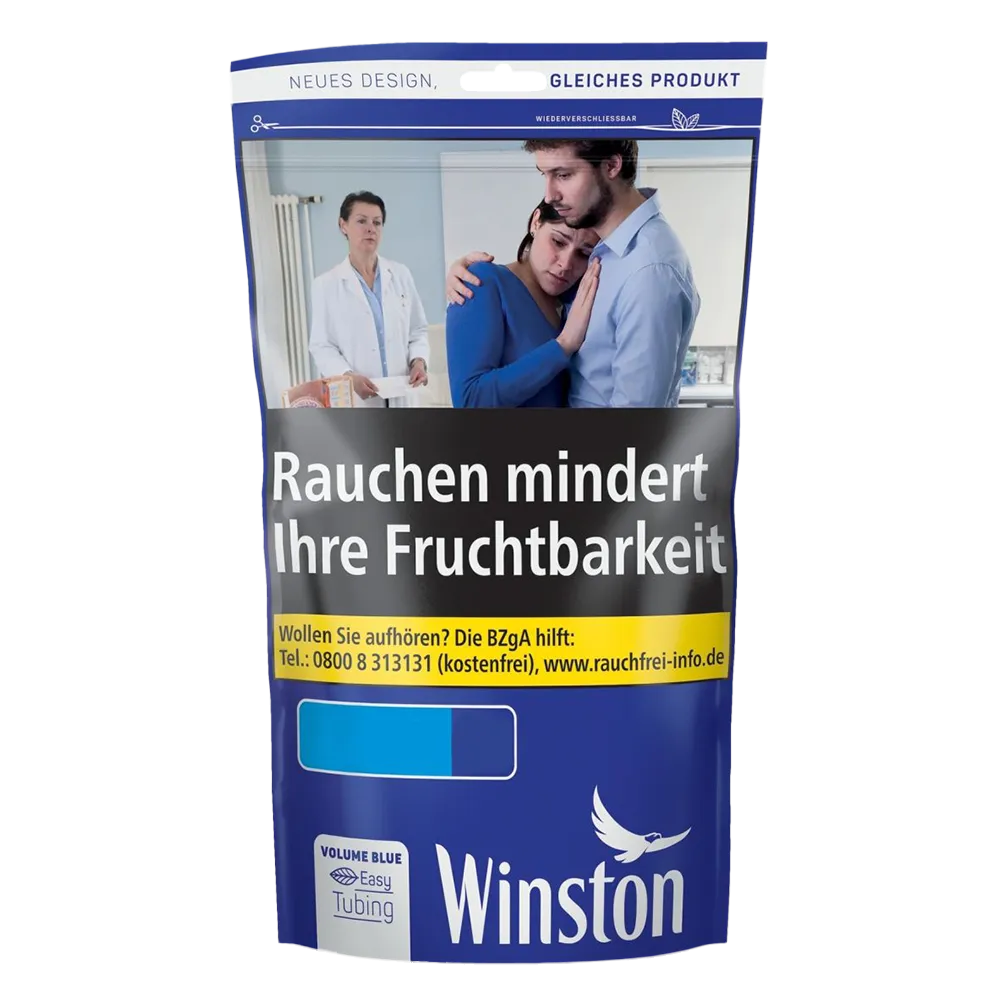 Winston Blue Volume 2XL Stopftabak Buidel 95g