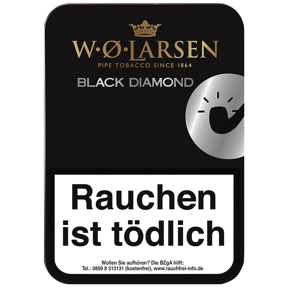 W.O. Larsen Black Diamond Pijptabak Blik 100g